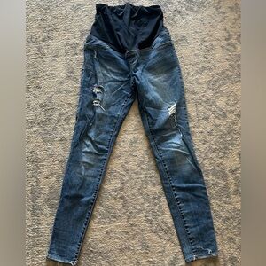 Isabel Maternity by Ingrid & Isabel Blue Distressed Skinny Jeans